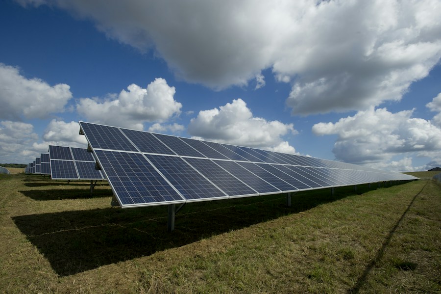 UK home with rooftop solar panels