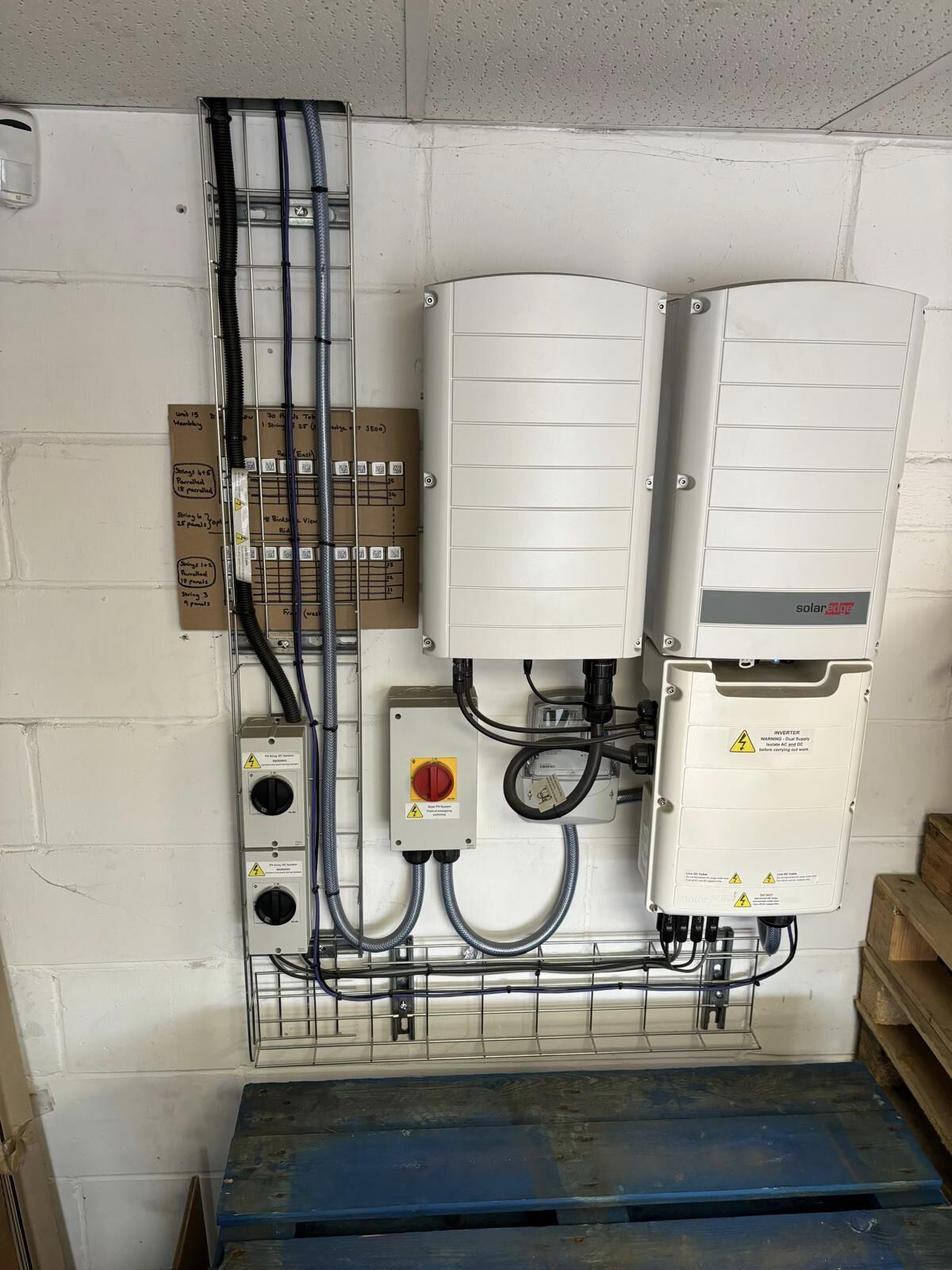 Inverter and switchgear installed for Integral Memory PLC